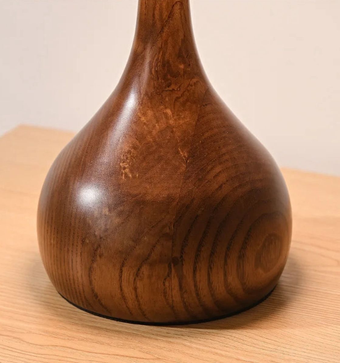 Lùmen Terra - Lampada Giapponese in Legno pregiato