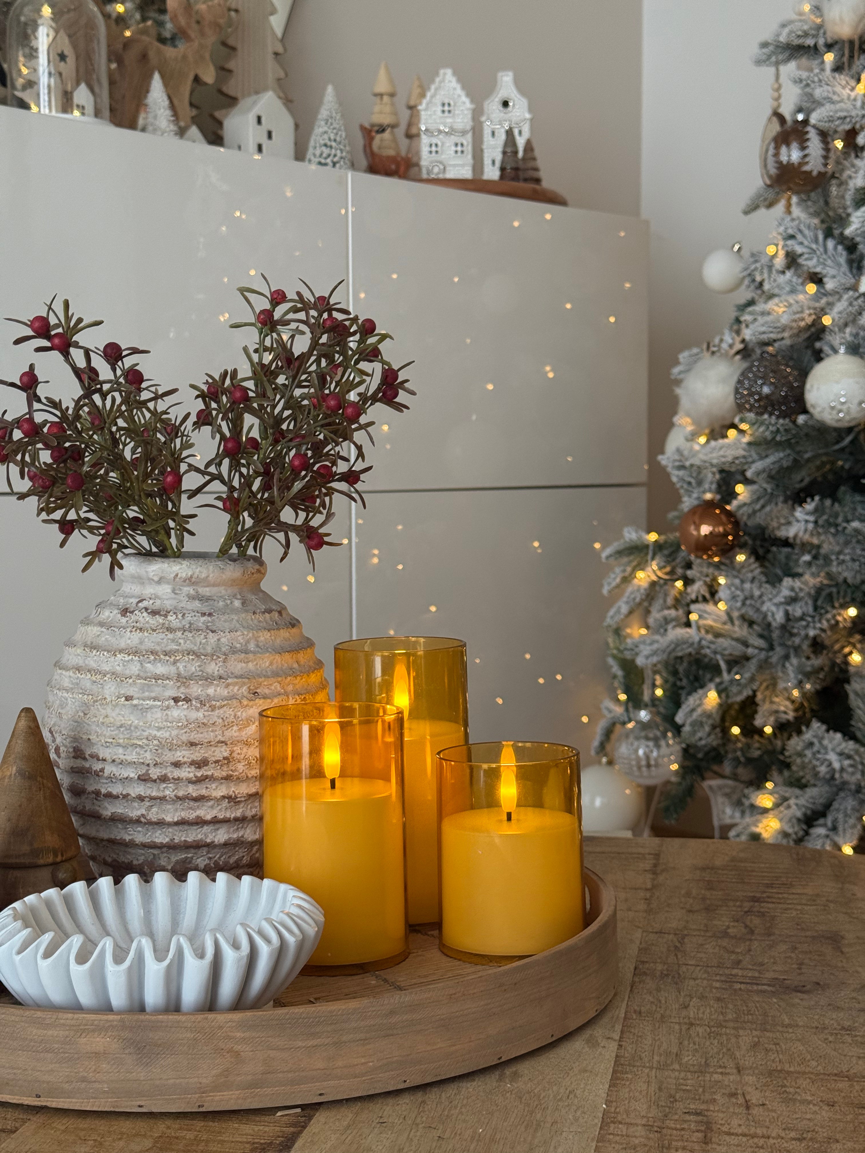 Set di 3 candele a led - Eleganza e atmosfera dove e quando vuoi