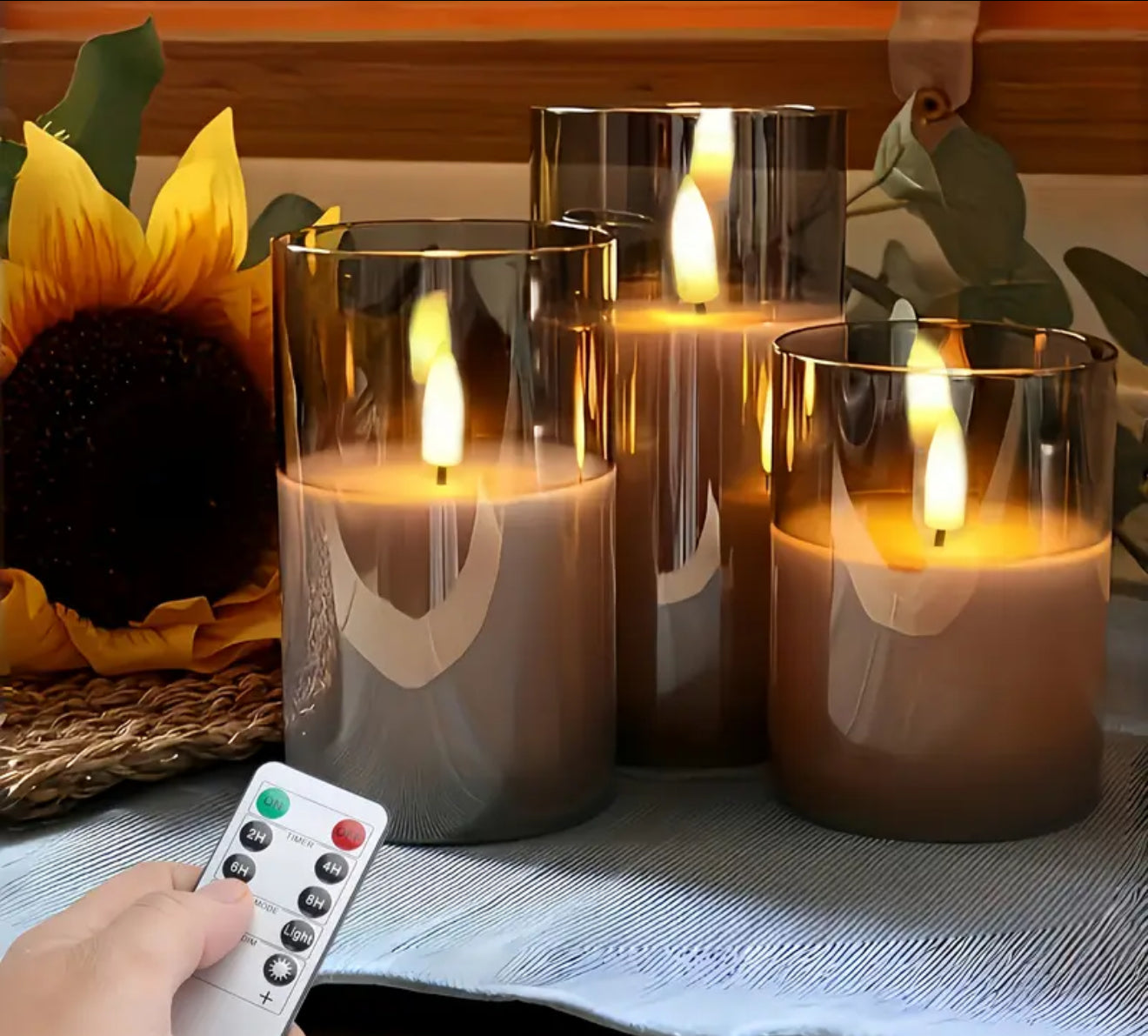 Set di 3 candele a led - Eleganza e atmosfera dove e quando vuoi