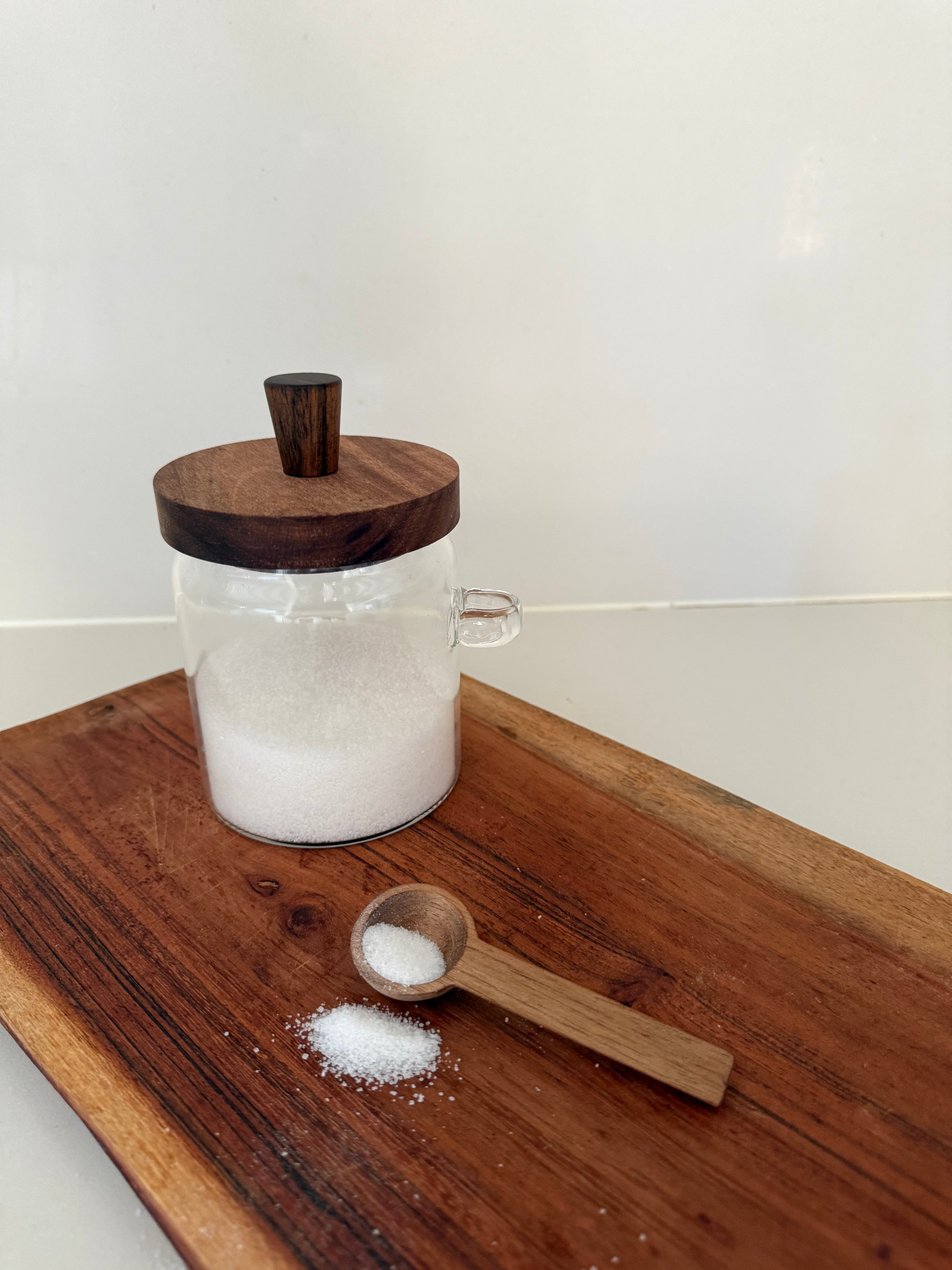 Contenitore KAORI in vetro e legno